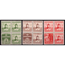 Dybbøl Mølle. 3 x fireblokke. Postfriske.